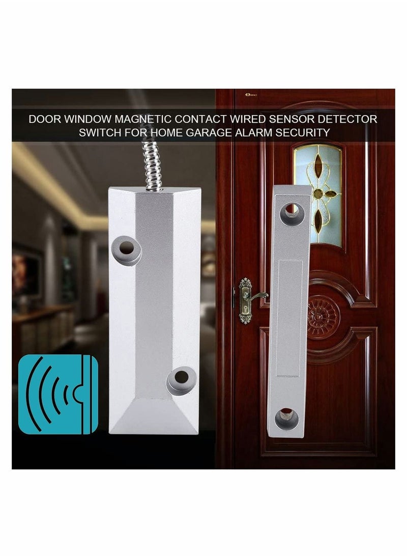 Y&D Wired Metal Door Window Magnetic Contact Sensor Switch Security Alarm Kit for Garage Warehouse Factory  - Image 2