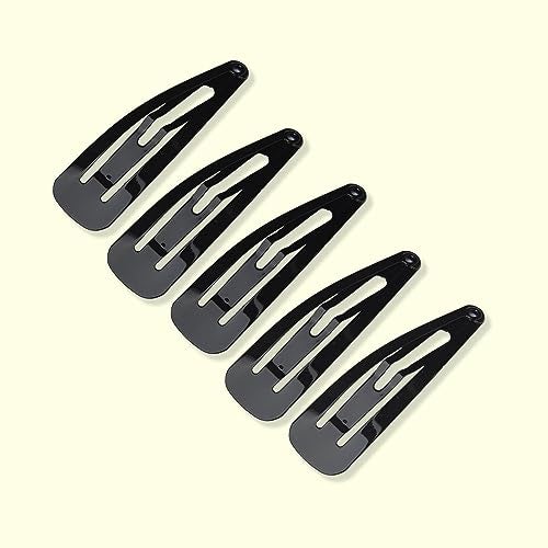 TRIPIN 12 Pieces Black Metal Tic Tac Tik Tak Hair Clips Pins for Women & Girls. (Pack of 1) (SHINNING) - Image 1