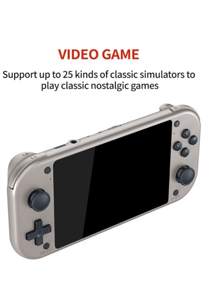 إم 17 جهاز ألعاب محمول PSP M17 - شاشة عالية الدقة 4.3 بوصة، 10000 لعبة كلاسيكية مدمجة - جهاز ألعاب محمول باليد مزود بعصا تحكم مزدوجة، ووظيفة الحفظ/التحميل، ومخرج تلفزيون - جهاز ألعاب ريترو خفيف الوزن للأطفال والكبار - يدعم ألعاب الأركيد، وGBA، وNES، وغيرها - Image 3