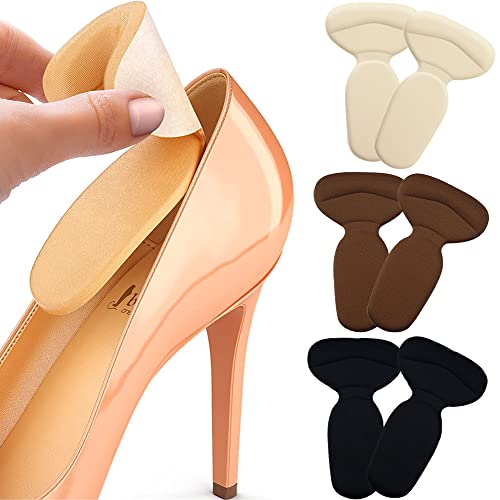 Cute Critters 6pcs Shoe Insole Reusable Soft Shoe Inserts Heel Cushion Pads Self-Adhesive Foot Care Protector Grips Liners Loose Shoes -Heel Pain Relief Bunion Callus Blisters for Men & Women-3 Pairs - Image 1