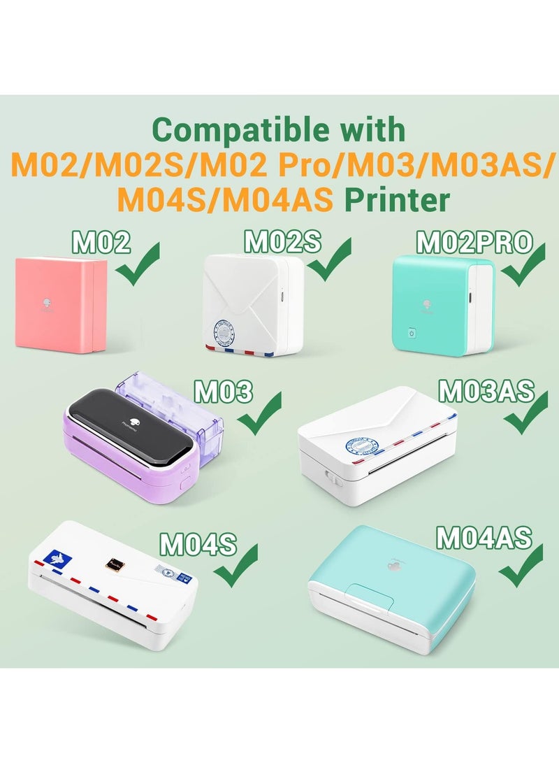 phomemo 3 Rolls Thermal Self-Adhesive Labels 50mm×3.5m(Inch 1.97"*137.8"), Compatible with T02 & M02X & M832 |20 Year (Black on Orange/Green/Purple) - Image 3