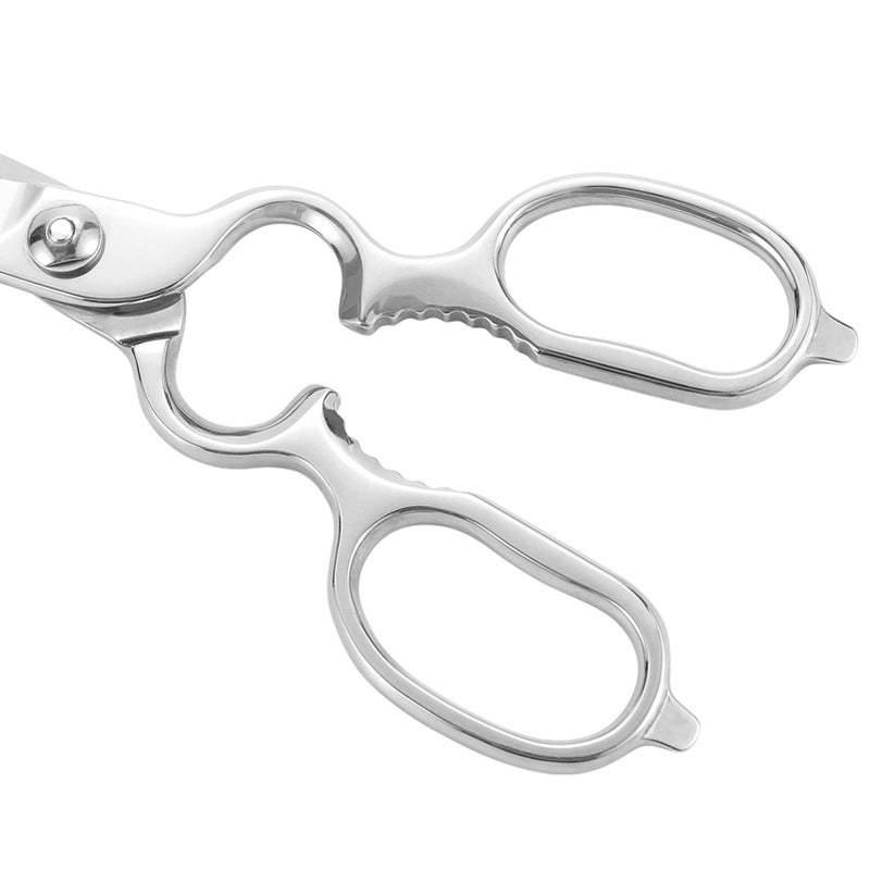 LIVINGO Kitchen Forged Shears Heavy Duty Come Apart Ultra Sharp Multi-function Stainless Steel Scissors Bottle Opener, Nut Cracker 8.5 inch - Image 5
