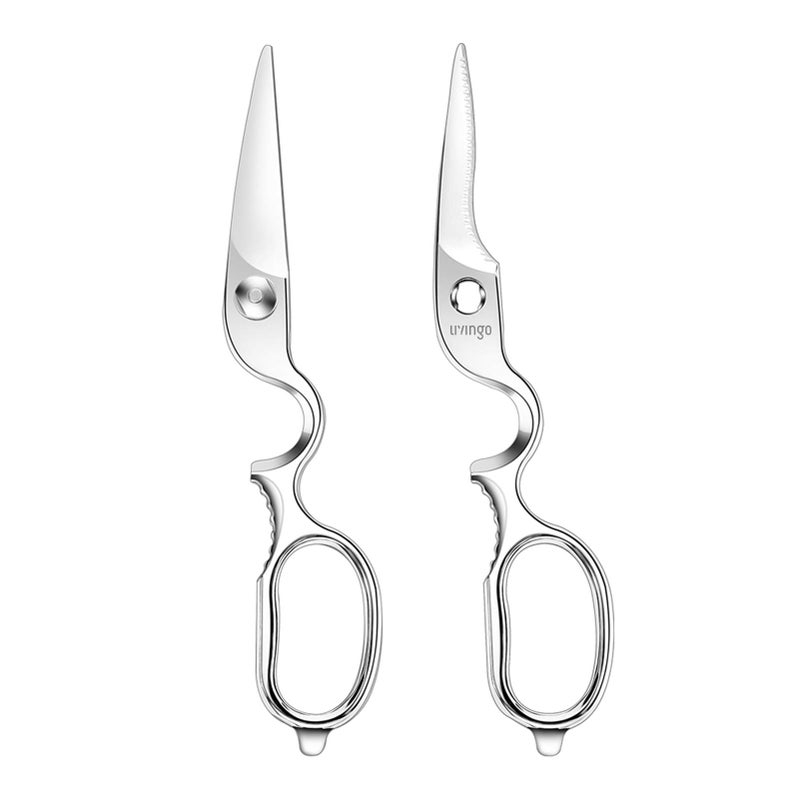 LIVINGO Kitchen Forged Shears Heavy Duty Come Apart Ultra Sharp Multi-function Stainless Steel Scissors Bottle Opener, Nut Cracker 8.5 inch - Image 3