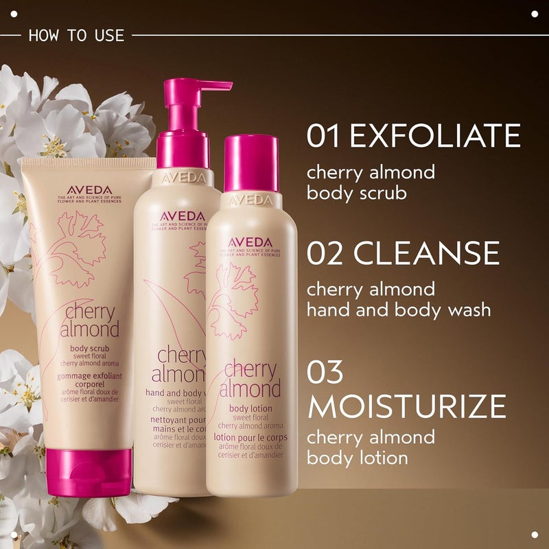 Aveda Cherry Almond Hand Body Wash with Sweet Almond Oil Cherry Blossom Extract Sweet Floral Aroma of Tonka Bean Certified Organic Orange Ylang Ylang 97 Naturally Derived - Image 5
