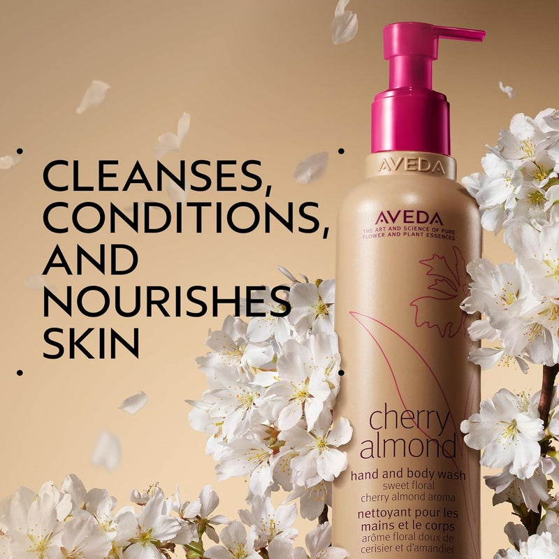 Aveda Cherry Almond Hand Body Wash with Sweet Almond Oil Cherry Blossom Extract Sweet Floral Aroma of Tonka Bean Certified Organic Orange Ylang Ylang 97 Naturally Derived - Image 2