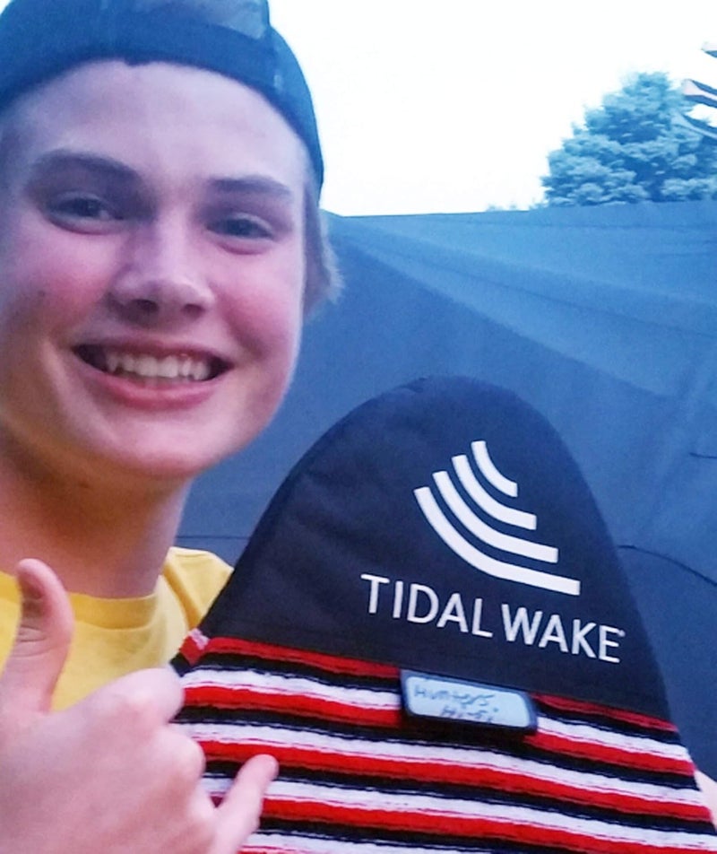 Tidal Wake TAG-IT Surf & Wake Board Socks, SNUB NOSE STYLE, Built-In Tag to Personalize with Your Name, 58" Long, 21" Wide - Image 4