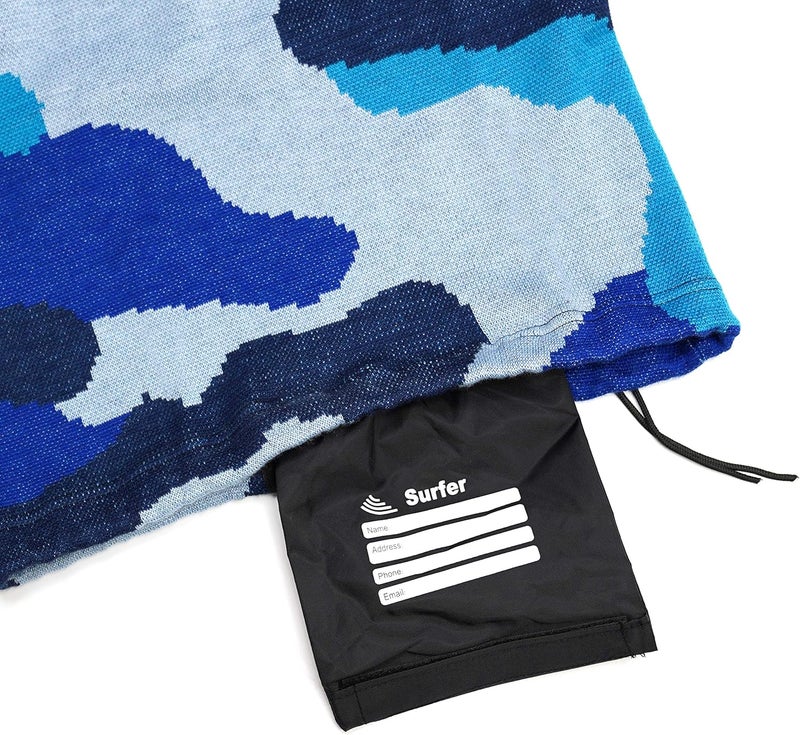 Tidal Wake TAG-IT Surf & Wake Board Socks, SNUB NOSE STYLE, Built-In Tag to Personalize with Your Name, 58" Long, 21" Wide - Image 1