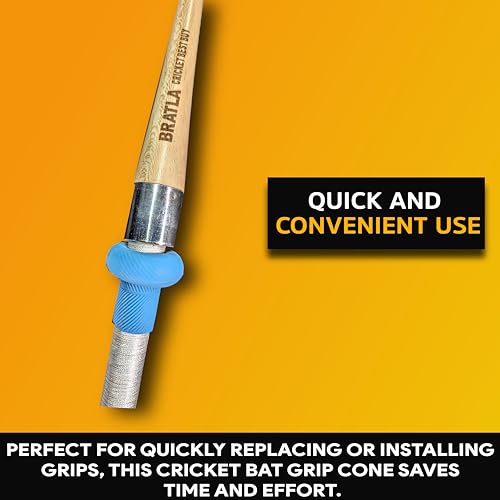 Bratla CBB Cricket Bat Grip Cone for Applying Cricket Bat Rubber Grip Metal Top - Image 2