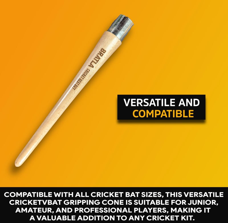 Bratla CBB Cricket Bat Grip Cone for Applying Cricket Bat Rubber Grip Metal Top - Image 4