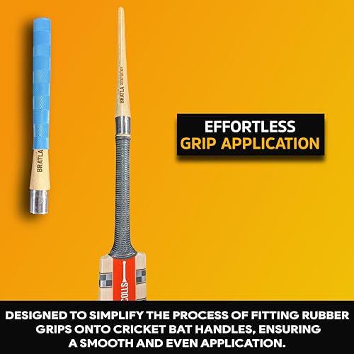 Bratla CBB Cricket Bat Grip Cone for Applying Cricket Bat Rubber Grip Metal Top - Image 3