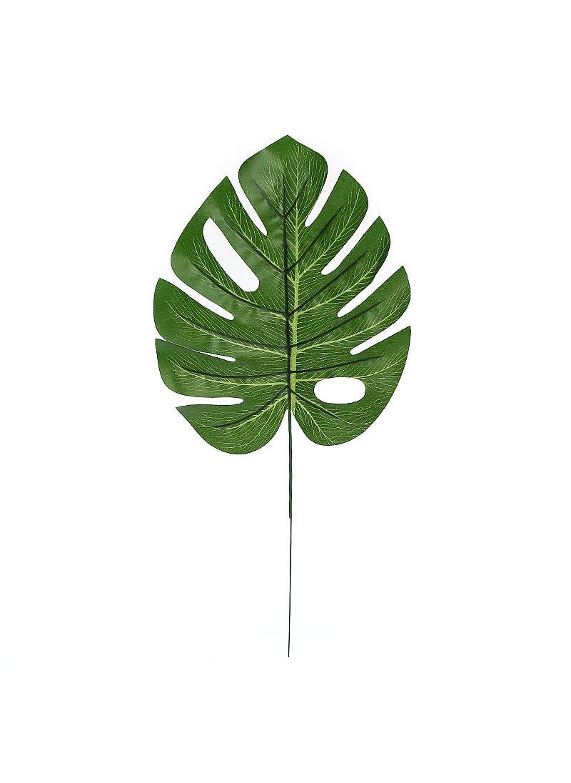 Y&D 20 Pieces Of Home Art Green Plant Decorative Leaves Tortoise Leaf Simulation Plant  - Image 1