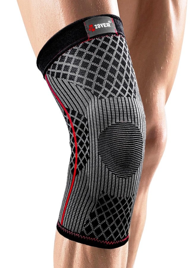 ZOYER Knee Brace for Women & Men, 3D-Knitted Knee Compression Sleeve with Enhanced Patella Gel Pad, Skin-Friendly Knee Support for Knee Pain, ACL, Meniscus Tear, Joint Pain Relief (Small) - Image 1