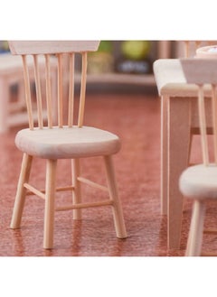 Toyvian Dollhouse Miniatures Doll Chair 1 12 Scale Dollhouse Accessories Doll House Furniture Miniature Dollhouse Furniture Dollhouse Furniture Mini Mini Furniture Wooden Doll Bed  - Image 5