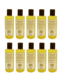 Khadi Natural Herbal Saffron, Tulsi & Reetha Shampoo 2100Ml, Red 