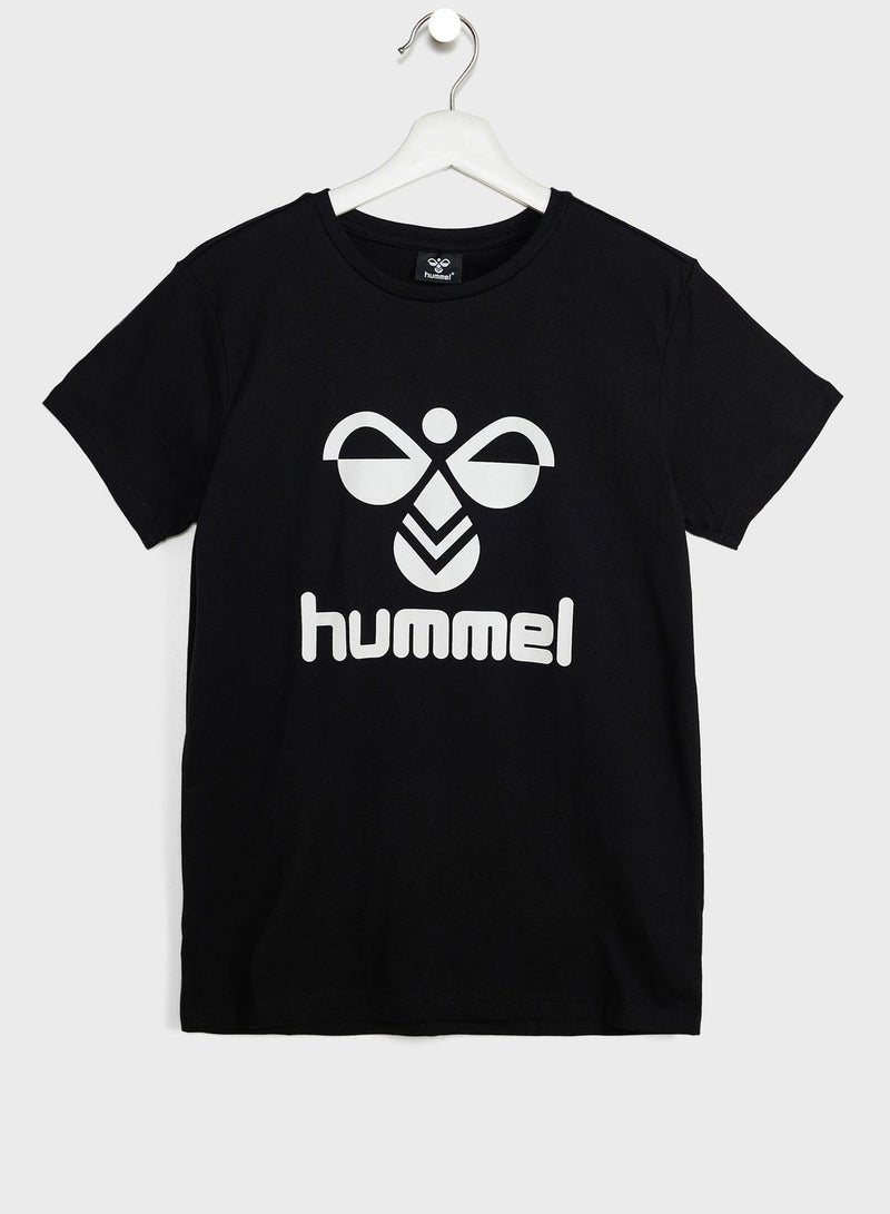 Hummel Kids Tres Logo T-Shirt - Image 1