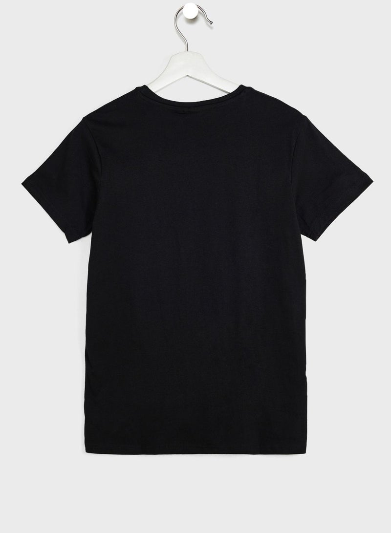 Hummel Kids Tres Logo T-Shirt - Image 2