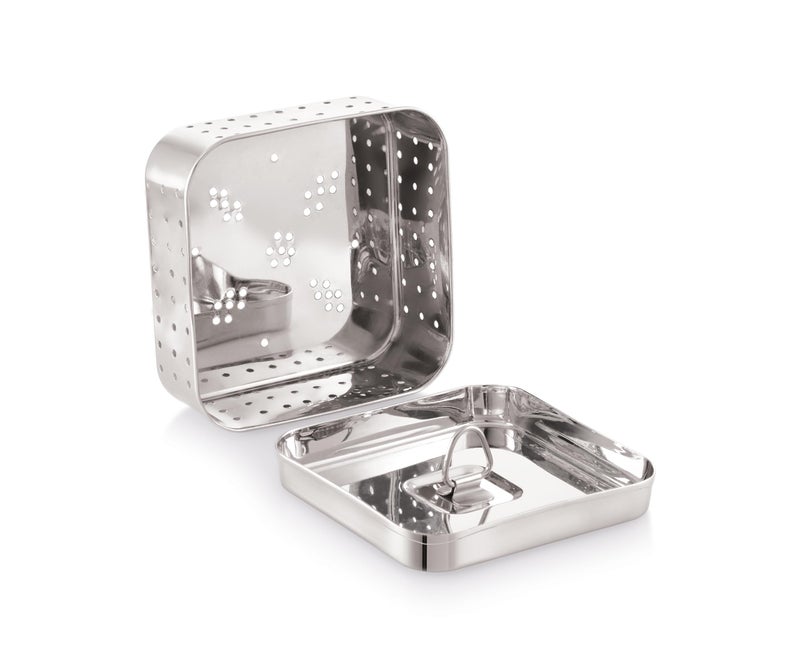 Tosaa Stainless Steel Paneer Maker Mould – Medium Size (250ml) | Square Paneer/Tofu Press with Lid | Whey Separator for Homemade Paneer, Tofu & Cheese | Easy to Use & Clean - Image 3