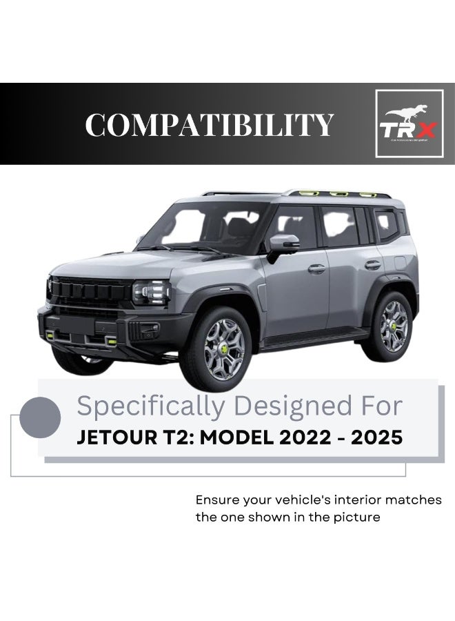  تي ار اكس اوتو منظم وحدة التحكم المركزية TRX AUTO لسيارة جيتور T2 (2022-2025) | صندوق تخزين مسند ذراع بمقاس مخصص مع بطانة مانعة للانزلاق | حاوية صينية درج وحدة التحكم المركزية الوسطى | ملحقات داخلية مناسبة لسيارة جيتور T2 - Image 5