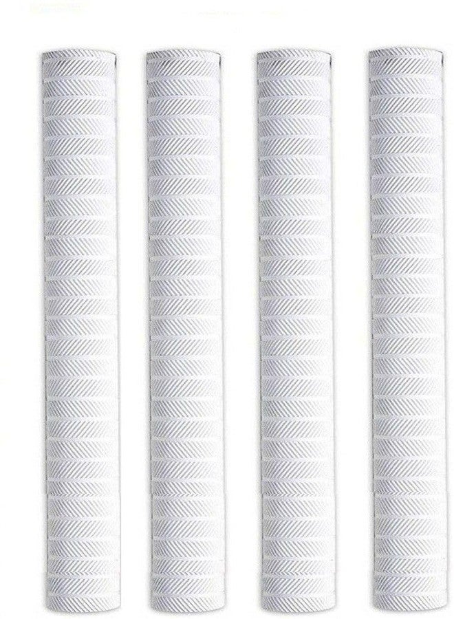 Owlix Pack of 4 Cricket Bat Handle Grips - Chevron White (4-Piece Set) - Image 4