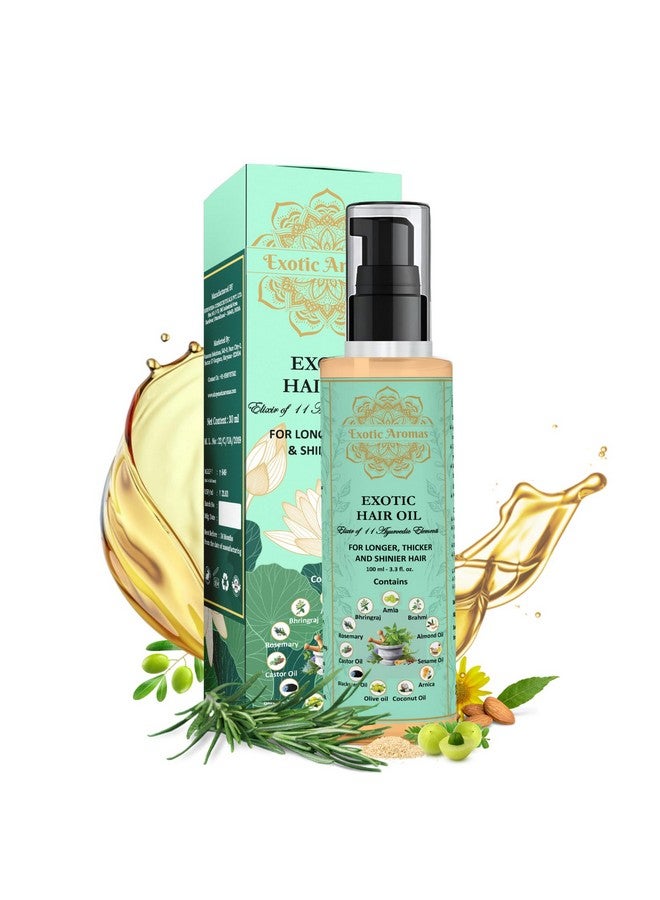 Exotic Aromas Hair Oil (Exotic Hair Oil With Rosemary And 11 Herbs) - Image 1