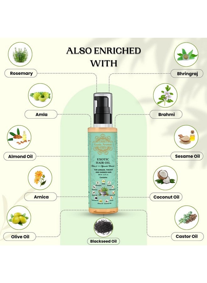 Exotic Aromas Hair Oil (Exotic Hair Oil With Rosemary And 11 Herbs) - Image 2