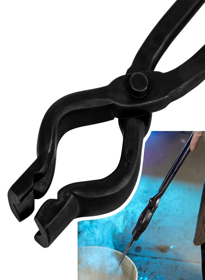 Yoursme 17" V-Bit Bolt Tongs Blacksmith Tongs Forge Tongs Blacksmith Wolf Jaw Tongs Blacksmith Forge Tongs - Image 1