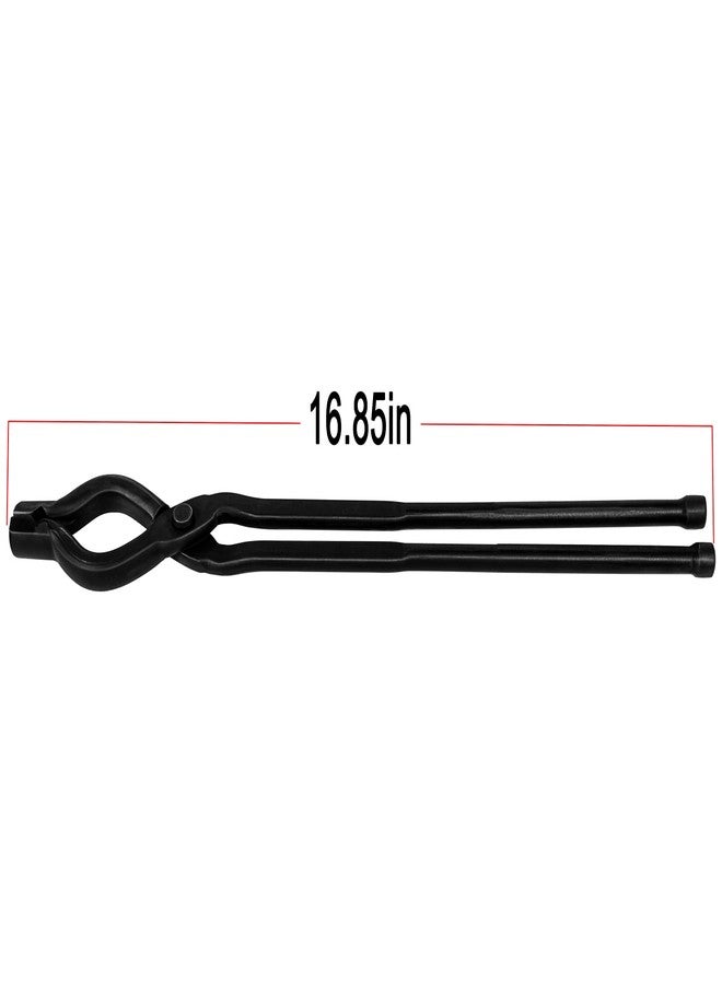 Yoursme 17" V-Bit Bolt Tongs Blacksmith Tongs Forge Tongs Blacksmith Wolf Jaw Tongs Blacksmith Forge Tongs - Image 5