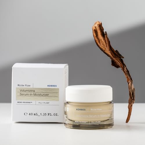 KORRES White Pine Menoreverse Volumizing Seruminmoisturizer 2in1 Face Moisturizer For Mature Skin Postmenopausal Skincare With Natural Peptides White Pine Extract 14 Fl Oz - Image 3