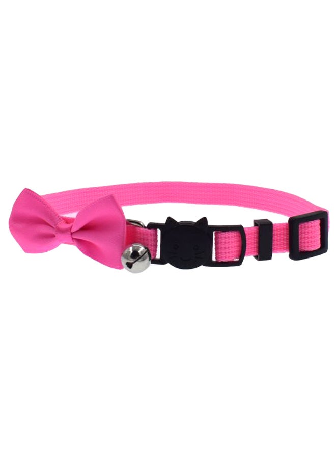 Pet Bow Tie Safety Collar Belt Pink/Black