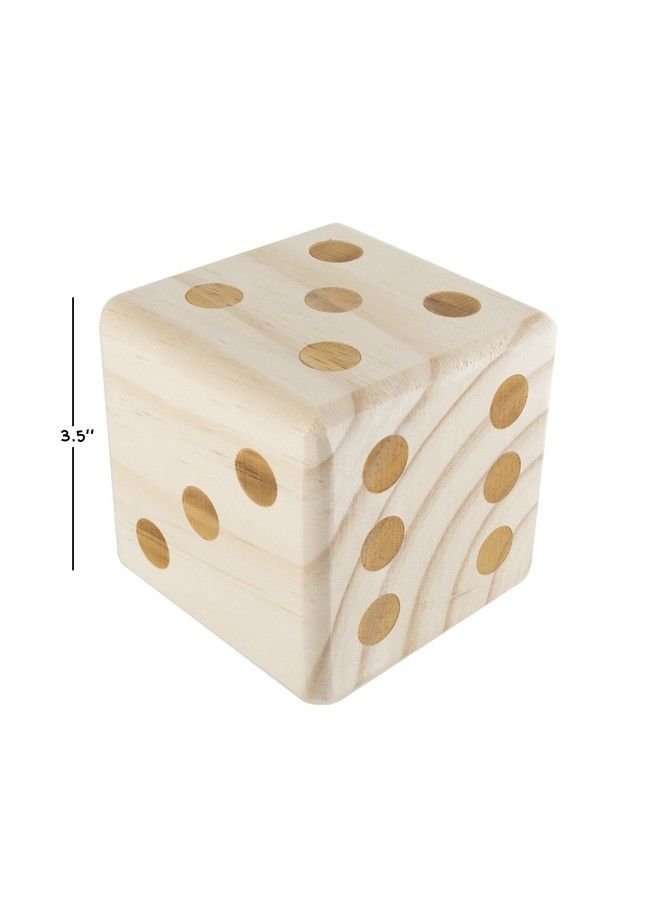 Hey! Play! Giant Wooden Yard Dice Outdoor Lawn Game 6 Playing Dice With Carrying Case For Kids And Adults By Hey! Play! - Image 5