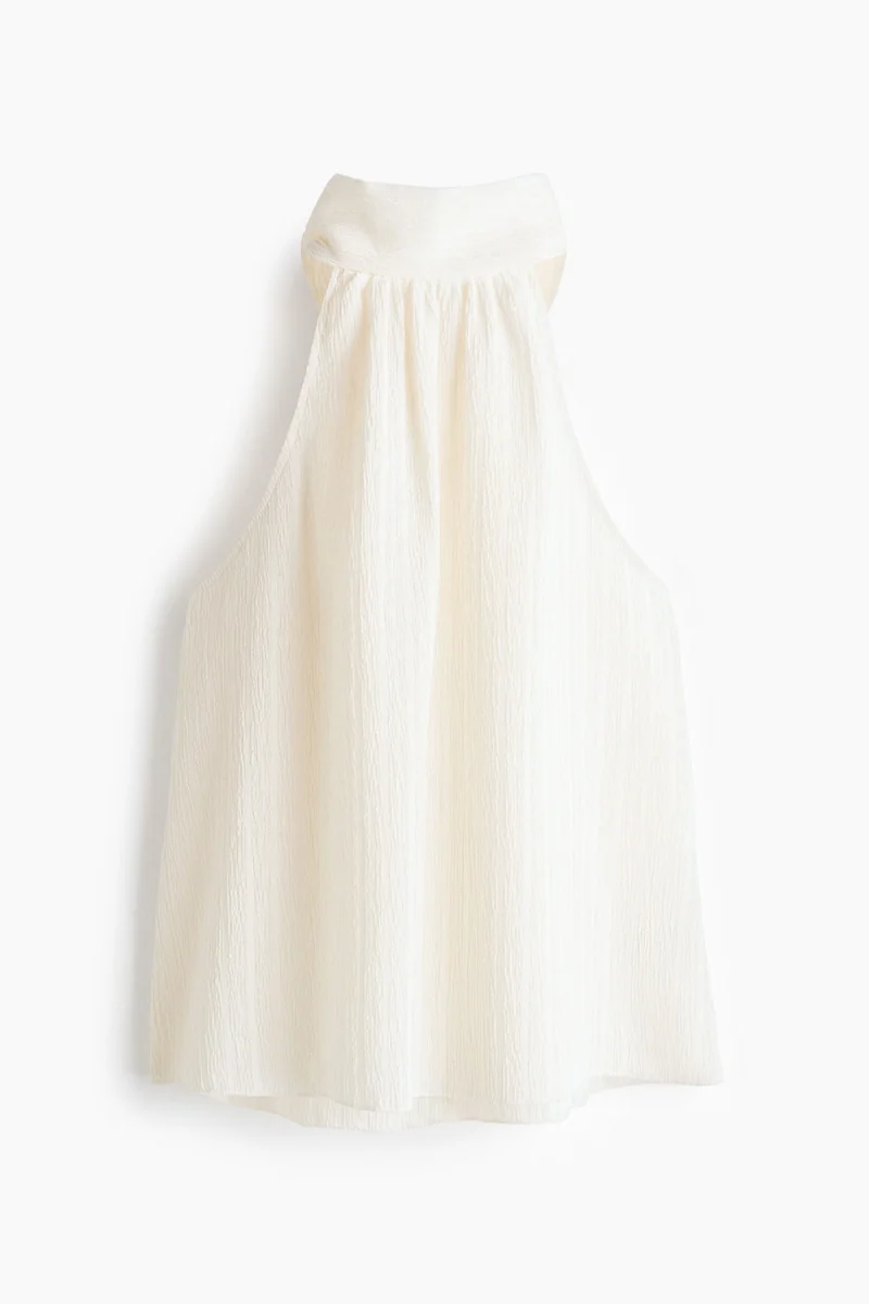 H&M Textured halterneck top