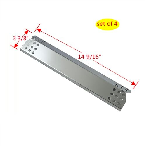 Direct Store Parts DP130 (4-Pack) Stainless Steel Heat Shield 14 9/16" x 3 3/8" Replacement for Sunbeam, Nexgrill, Grill Master, Charbroil, Kitchen Aid, Members Mark, Uberhaus Gas Grills - Image 2
