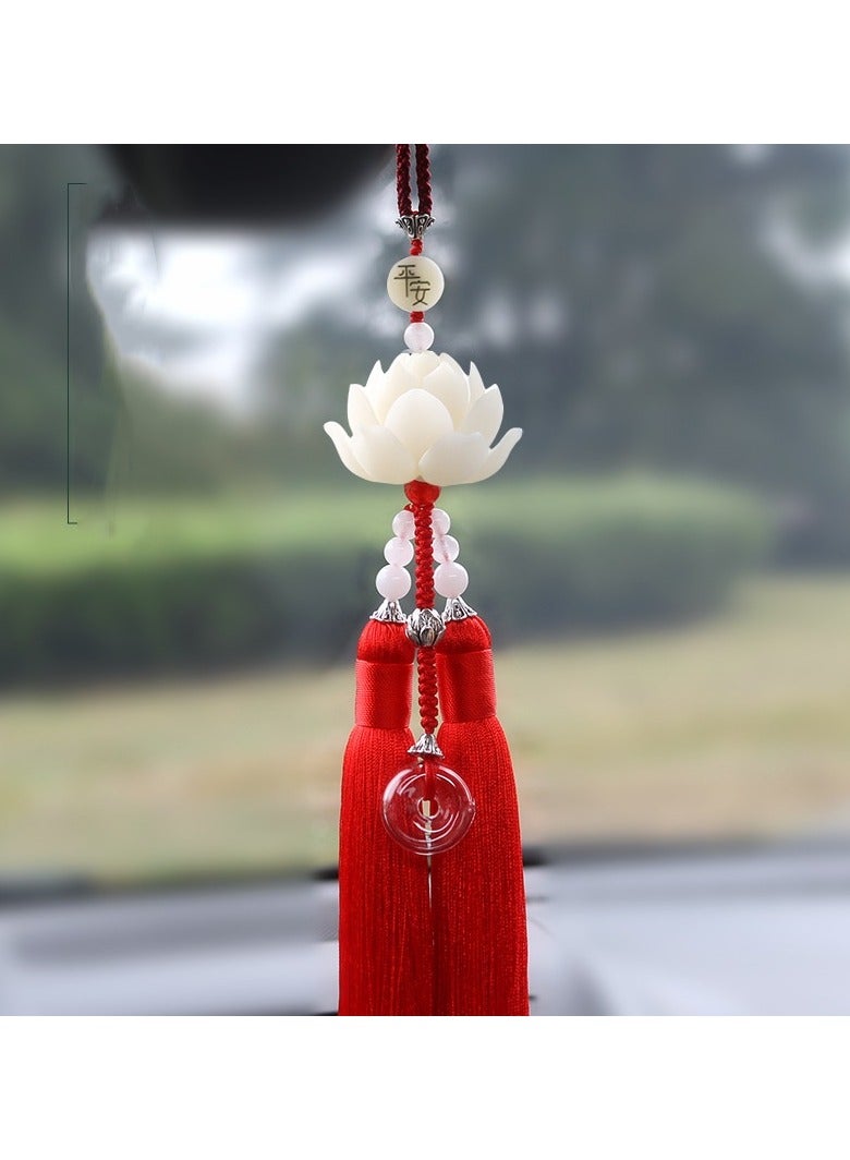 KUYING High End Bodhi Lotus Magnolia Flower Pendant For Interior Rearview Mirror 