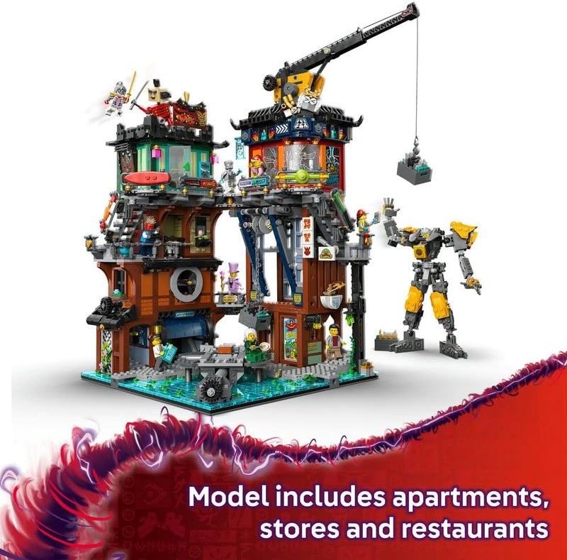 LEGO NINJAGO City Workshops Building Kit 71837 - 3244 Pieces - Image 3
