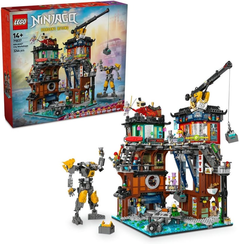 LEGO NINJAGO City Workshops Building Kit 71837 - 3244 Pieces - Image 1
