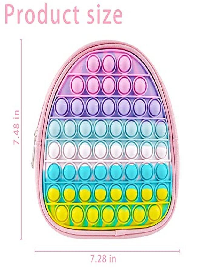 Generic Cofeymera Backpack Bag for Girls Fidget Toys Pop Purse Pop Shoulder Bag Pop Fidget It Bag Toy Pack  - Image 1