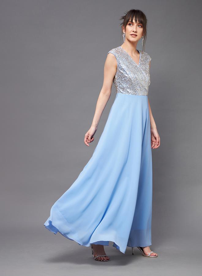 Miss Chase Sequin Bodice Gown Dress  - Image 3