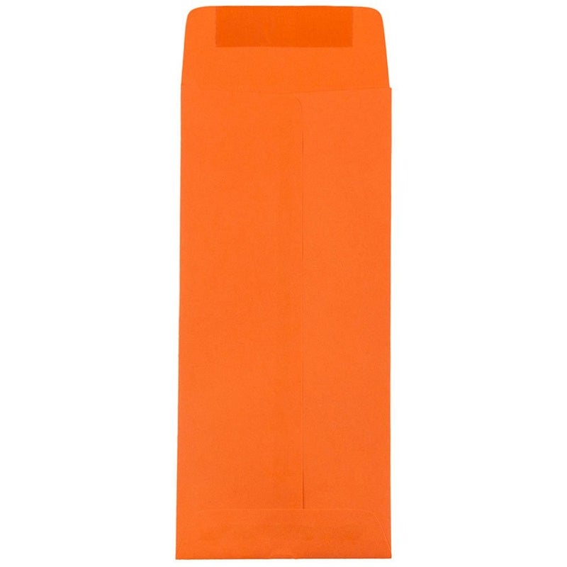 JAM PAPER #10 Policy Business Colored Envelopes - 4 1/8 x 9 1/2 - Orange Recycled - 50/Pack - Image 2