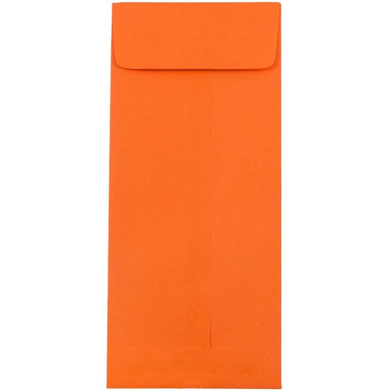 JAM PAPER #10 Policy Business Colored Envelopes - 4 1/8 x 9 1/2 - Orange Recycled - 50/Pack - Image 1