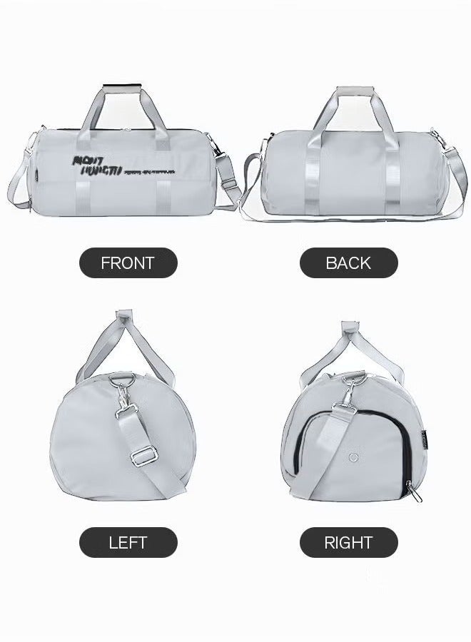 Canway Large Duffel Bag Gym Bag Travel Luggage Independent Shoe Compartment Dry and Wet Separation Foldable Storage Bag Pouch Tote Bag Waterproof Clothing Storage Folding Bag - Image 5