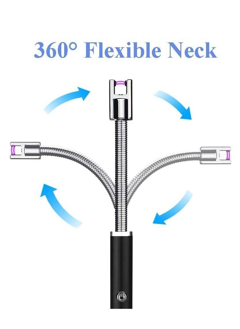 SKY-TOUCH - USB Rechargeable Electric Arc Lighter Candle Lighter Black - Image 1