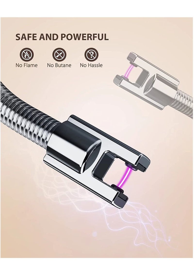 SKY-TOUCH - USB Rechargeable Electric Arc Lighter Candle Lighter Black - Image 1