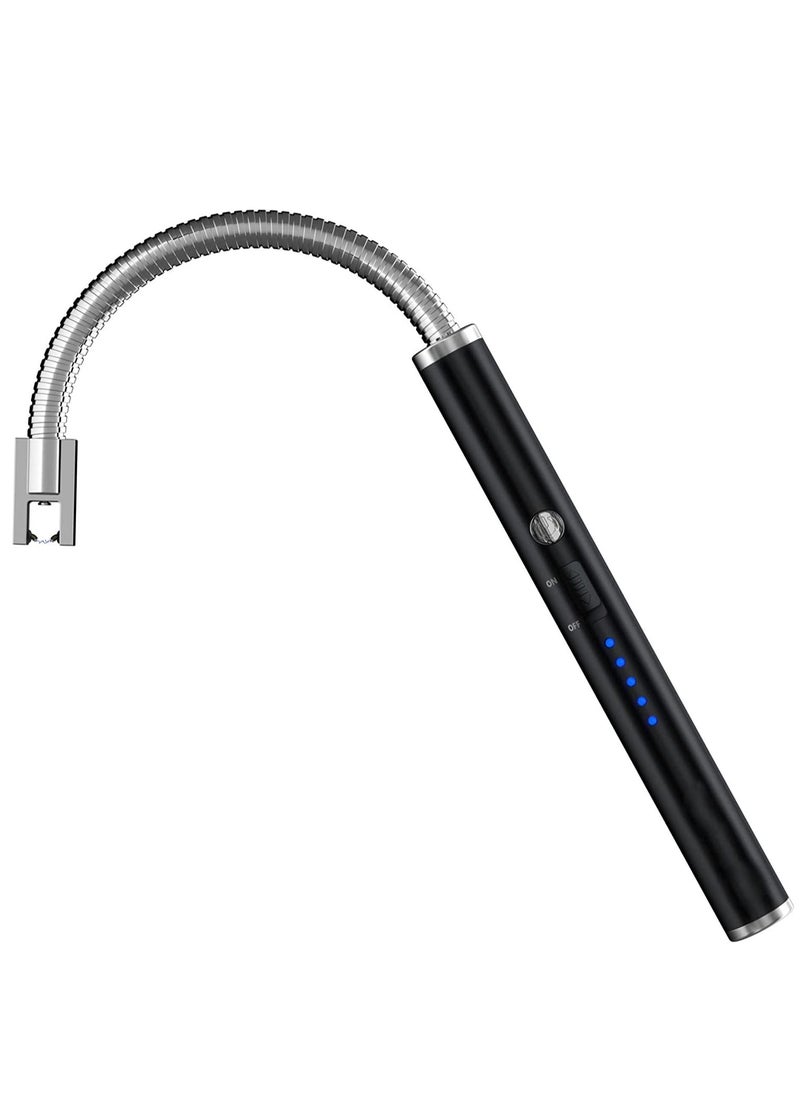 SKY-TOUCH - USB Rechargeable Electric Arc Lighter Candle Lighter Black - Image 1