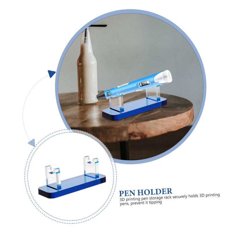 Clear Acrylic Pen Holder Stand Base Compact Design for Printing Pens Versatile Organizer - Image 4