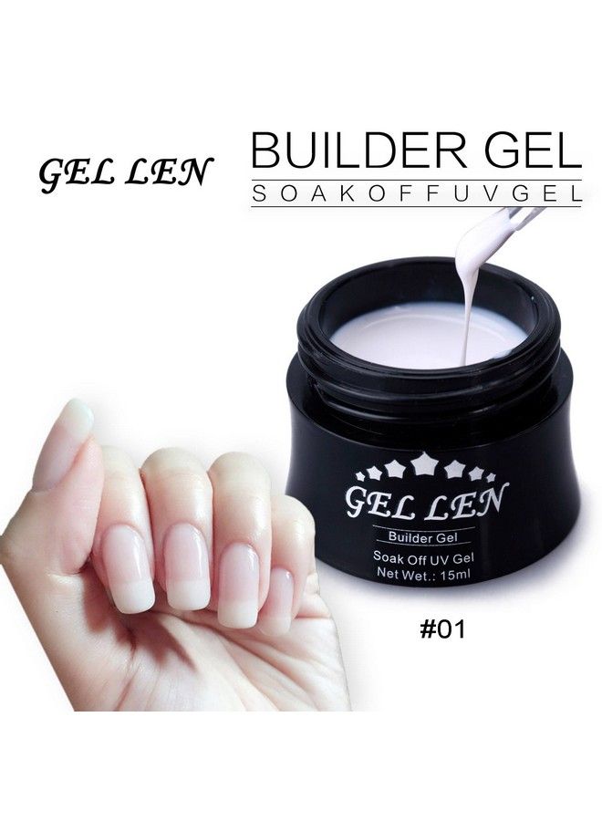 Gellen Professional Extension Poly Gel Soak Off Uv Builder Gel Set Acrylic Nail Kit Diy Home Gel Manicure (15Ml 4 Colors) Peach Clear Pink Lavender - Image 5