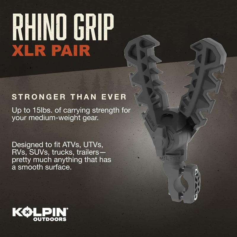 Kolpin Rhino Grip XLR Bar Mount, Black - Image 2