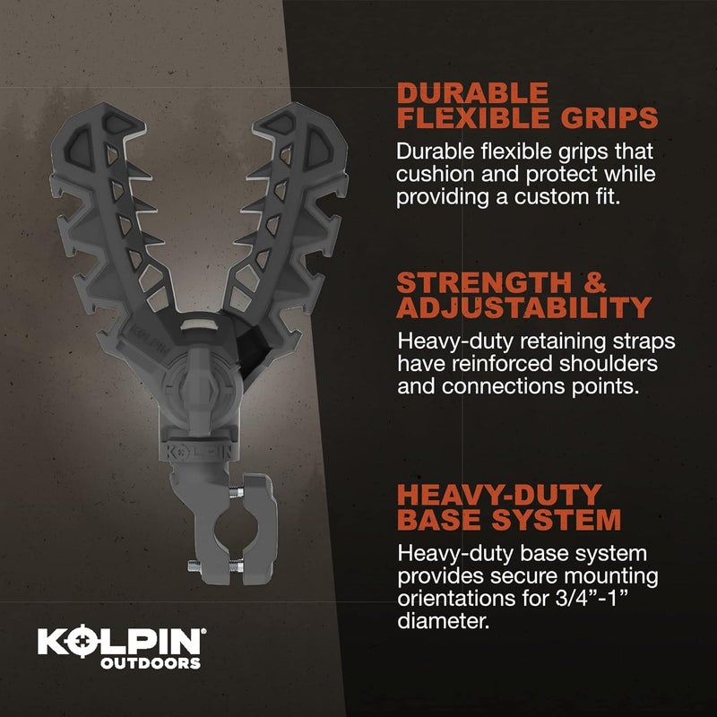 Kolpin Rhino Grip XLR Bar Mount, Black - Image 4