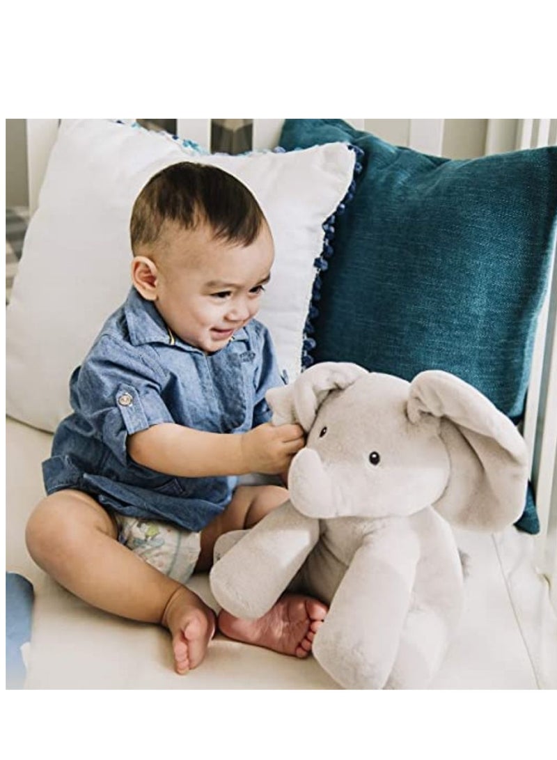 Cool Baby COOLBABY Talking and Singing Plush Elephant Stuffed Doll Toy Shy Elephant Ears Cover Eyes - Image 3