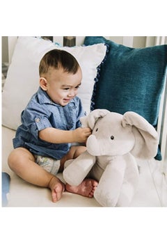 Cool Baby COOLBABY Talking and Singing Plush Elephant Stuffed Doll Toy Shy Elephant Ears Cover Eyes  - Image 3