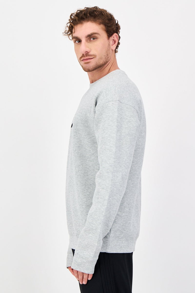 Reebok Men Sportswear Fit Long Sleeve Outdoor Sweatshirt, Grey - Image 3